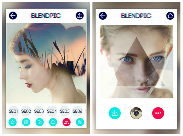 Apps para retocar fotos Blendpic