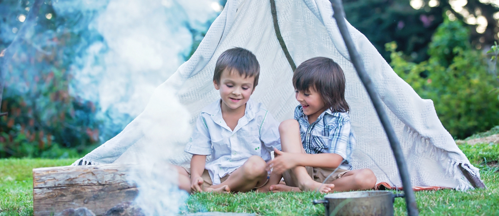 camping cu copii