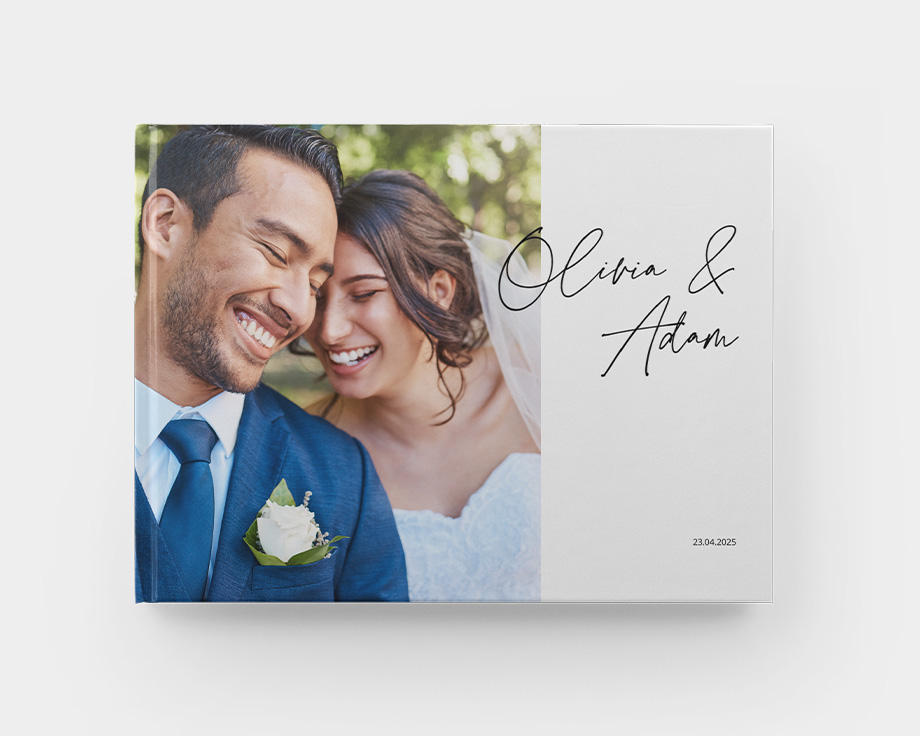 Álbum de fotos apaisado grande de tapa dura