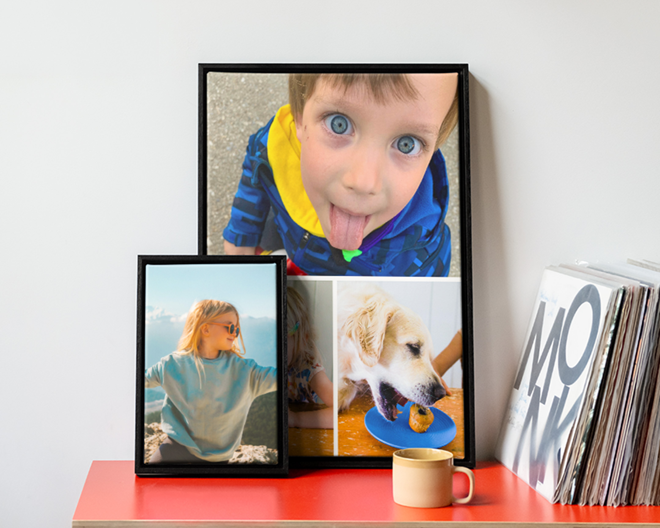 Cuadros personalizados seleccionados con imágenes en collage o sin collage