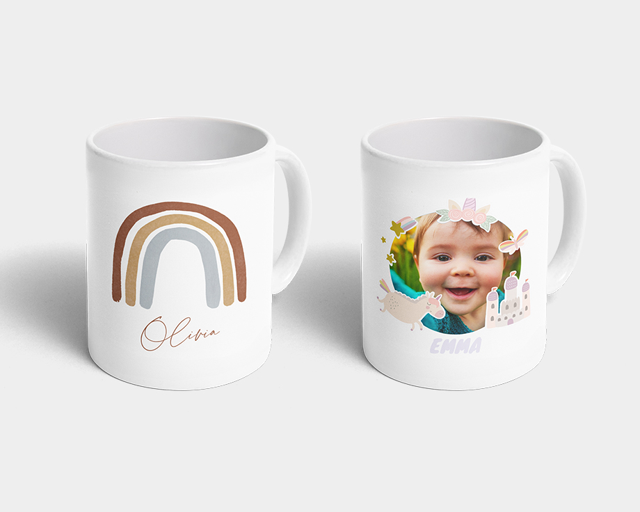 Tazas blancas para personalizar