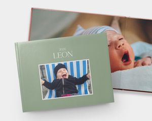Álbum de Fotos Apaisado Grande - Tapa Acolchada - Apertura Plana