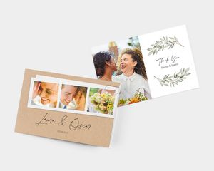 Tarjetas de agradecimiento de boda