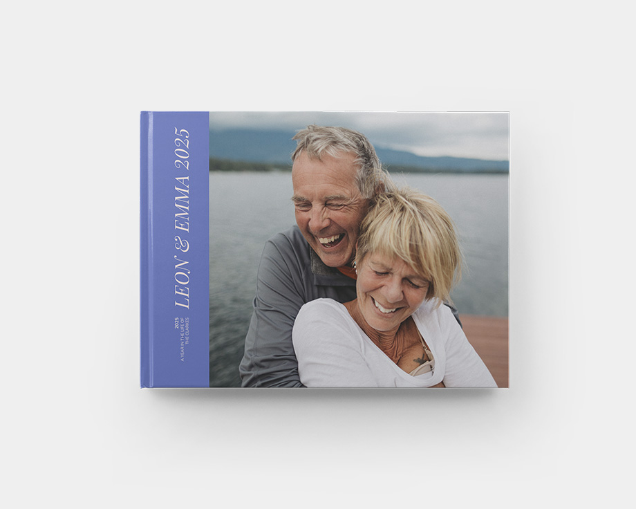 Álbum de fotos apaisado grande de tapa dura