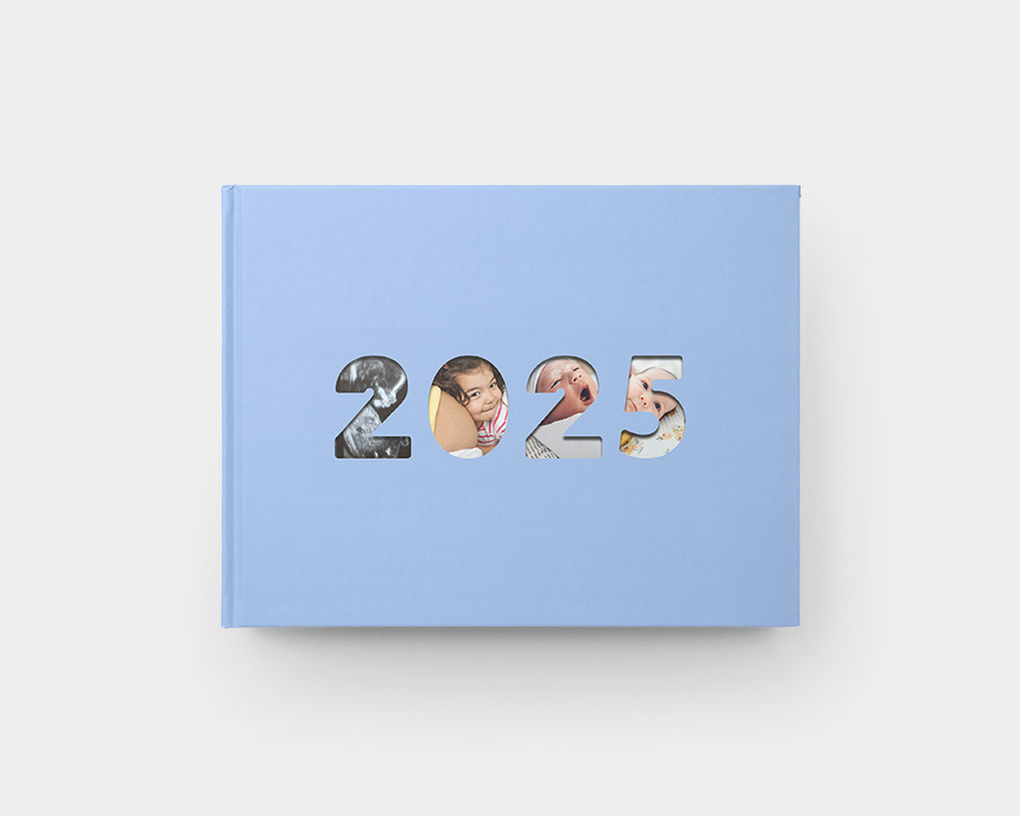 Álbum de fotos del año con ventana