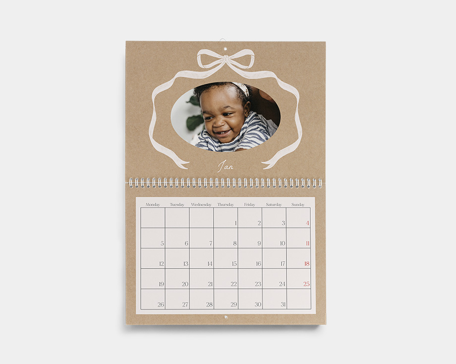 Calendario de pared doble A4