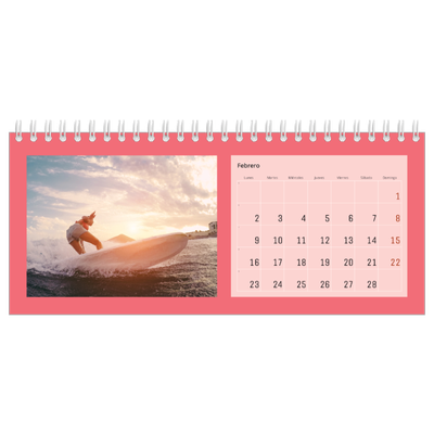 Calendarios de mesa — Colorea mi mundo [Febrero]