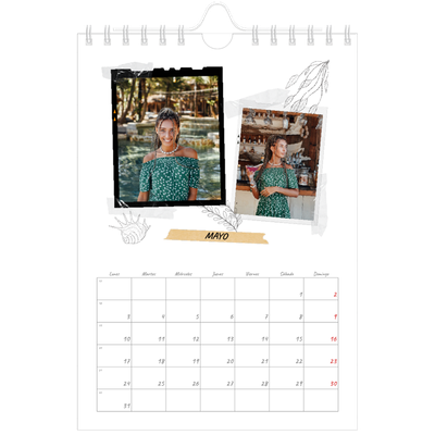 Calendario personalizado A5 — Scrapbook con estilo [Mayo]