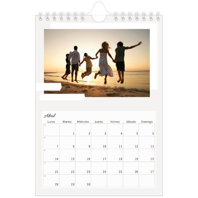 Calendario personalizado A5 — Tonos apagados [Abril]