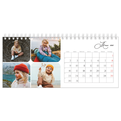 Calendarios de mesa — Fotos y caligrafía [Marzo]