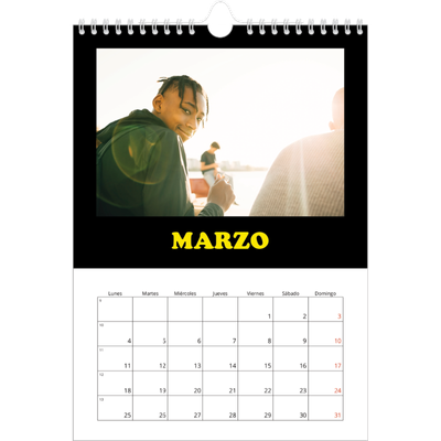 Calendario personalizado A4 — Tipo divertido [Marzo]