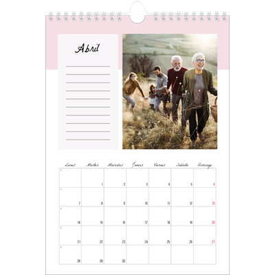 Calendario personalizado A4 — Calendario de lista de tareas [Abril]