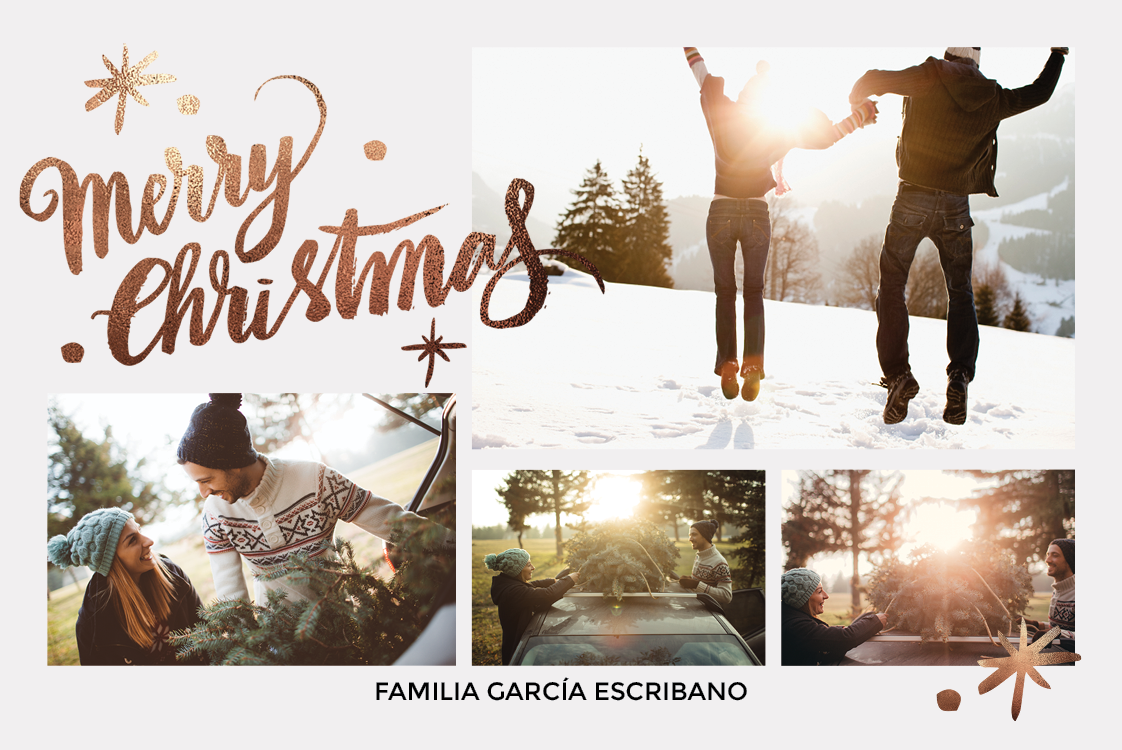 Tarjetas — Navidad brillante