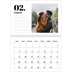 Calendario personalizado doble A4 — Serif y momentos [Febrero]