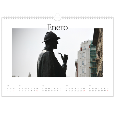 Calendario A3 horizontal — Mi diario de viaje [Enero]