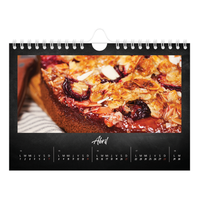 Calendario personalizado A5 — Estilo de pizarra [Abril]