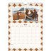 Calendario personalizado A4 — Patrones retro [portada]