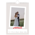 Calendario personalizado A5 — Firmado en carmín [Abril]