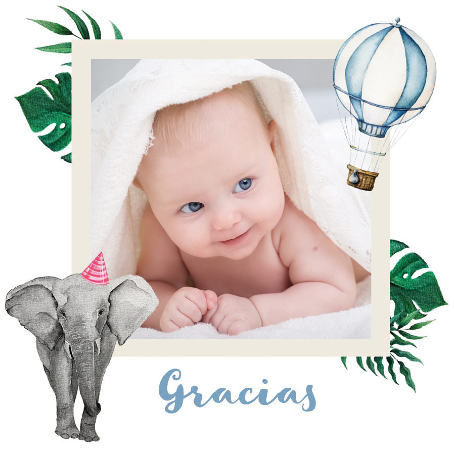 Tarjetas de agradecimiento — Animales de acuarela