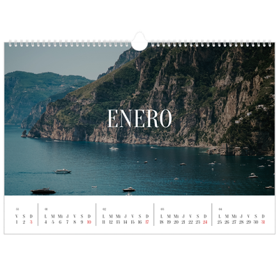 Calendario A3 horizontal — Escapada infinita [Enero]