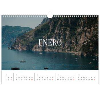 Calendario personalizado A3 horizontal  — Escapada infinita