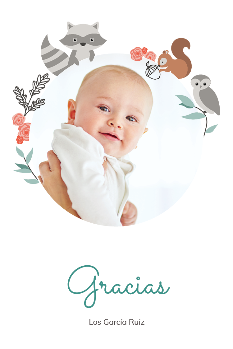 Tarjetas de agradecimiento — Corona del bosque