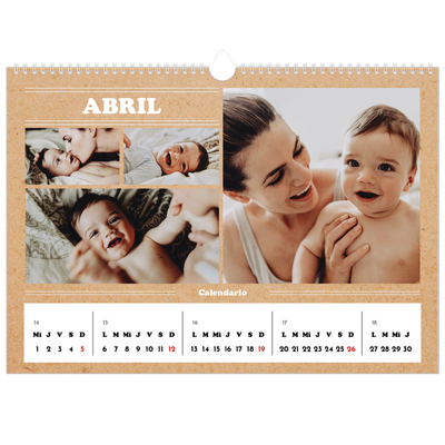 Calendario A3 horizontal — Editorial de este año [Abril]