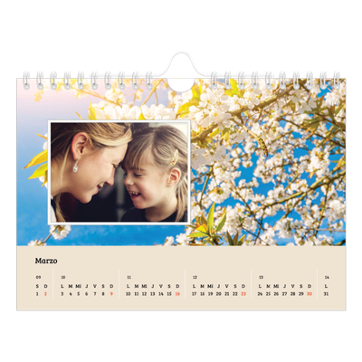 Calendario personalizado A5 — Cuatro estaciones [Marzo]