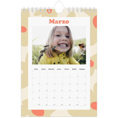Calendario personalizado A5 — Juego de patrones [Marzo]