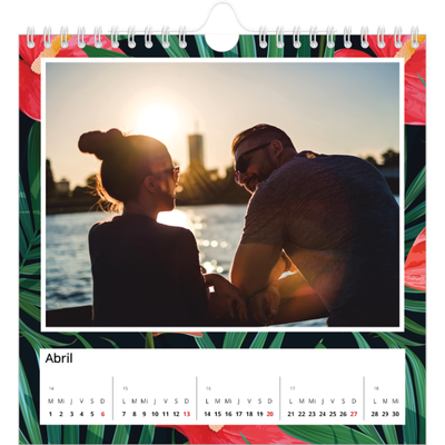 Calendarios Cuadrados — Vegetación viva [Abril]