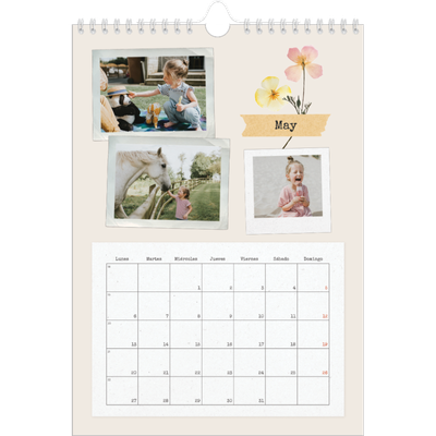 Calendario personalizado A4 — Scrapbook vintage [portada]