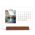 Calendario de mesa con base de madera - apaisado  — Mi diario de viaje [Abril]