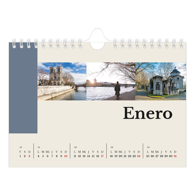 Calendario personalizado A5 — Lugares del mundo [Enero]
