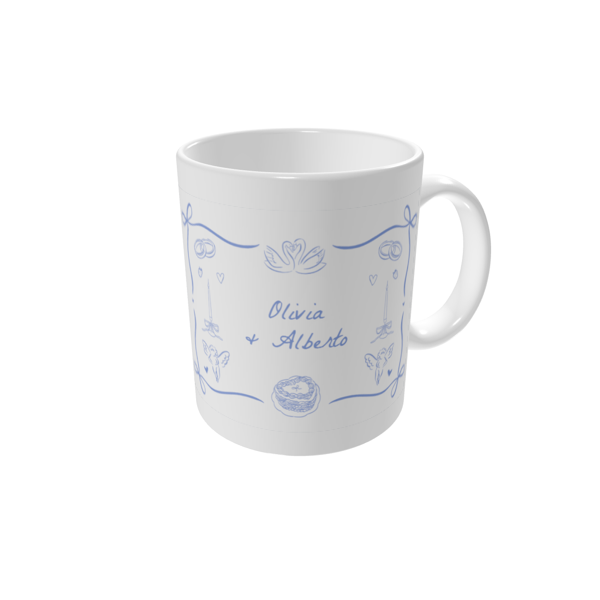 Tazas personalizadas — Ilustraciones y lazos