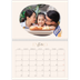 Calendario personalizado doble A4 — Coral minimalista [Enero]