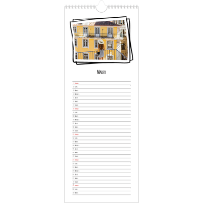 Calendario de cocina  — Momentos en retro [Marzo]