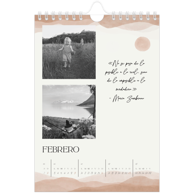 Calendario personalizado A5 — Citas que inspiran [Febrero]
