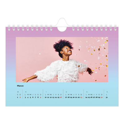 Calendario personalizado A5 — Tonos pastel [Marzo]
