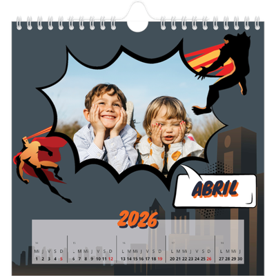 Calendarios Cuadrados — Libro de cómics [Abril]