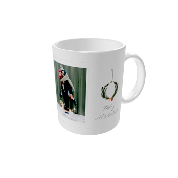 Tazas personalizadas — Leños rústicos festivos