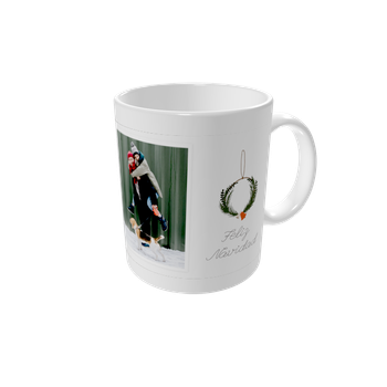 Tazas personalizadas — Leños rústicos festivos