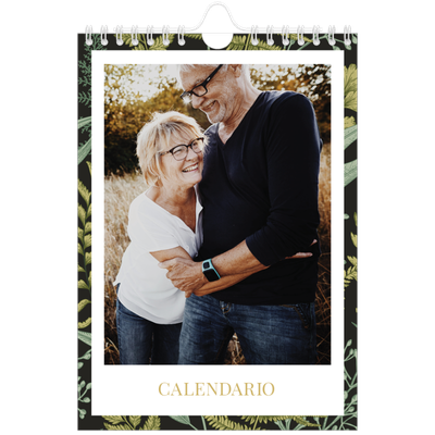 Calendario personalizado A5 — Tapiz floral [portada]