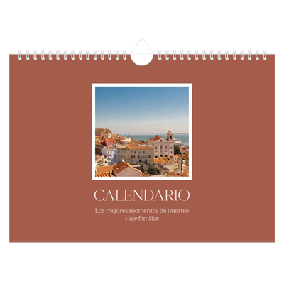 Calendario A4 horizontal — Colores clásicos [portada]