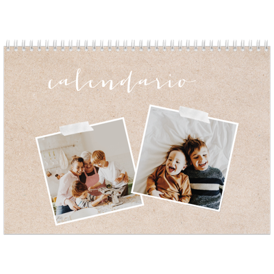 Calendario personalizado doble A4 — Calendario scrapbook [portada]
