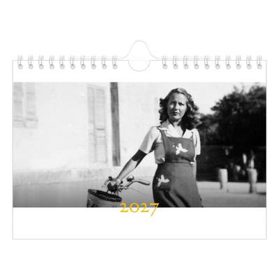 Calendario personalizado A5 — Estilo Heritage [portada]