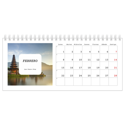 Calendarios de mesa — La historia completa [Febrero]