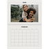 Calendario personalizado doble A4 — Marfil simple [Febrero]