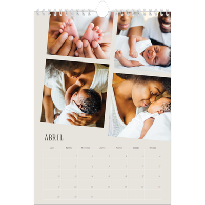 Calendario personalizado A4 — Recuerdos en movimiento [Abril]