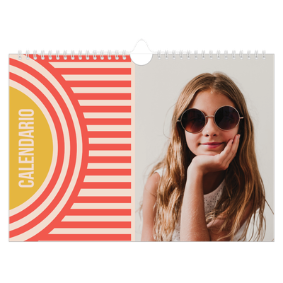 Calendario A4 horizontal — Brillante y bonito [portada]