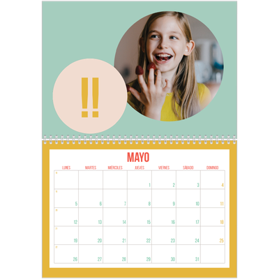 Calendario personalizado doble A4 — Brillante y bonito [portada]
